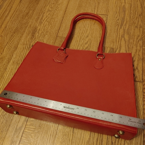 Gorgeous red leather work/laptop bag - Picture 8 of 8